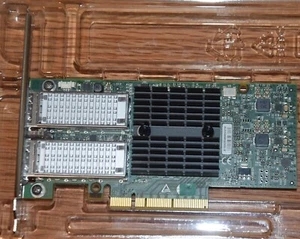 0CX324A DELL Mellanox CONNECTX-3 40GBE Dual Port QSFP + Karta sieciowa Wysoki hamulec - Zdjęcie 1 z 4