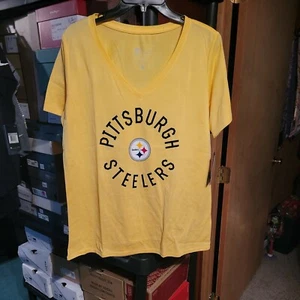 Pittsburgh Steelers Nike Women's XS Short Sleeve DF Touch Top Dri-Fit NWT NFL - Picture 1 of 4