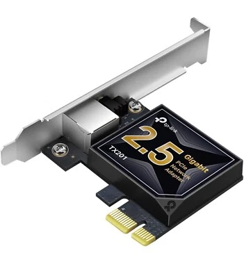 TP-Link TX201 2.5GB PCIe Network Adapter Card Support 2.5/1Gbps & 100Mbps Networ - Image 1 of 4