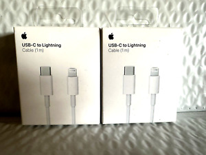 Genuine Apple - (1 m) 3.3' USB Type C-to-Lightning Charging Cable  (2-PACK)