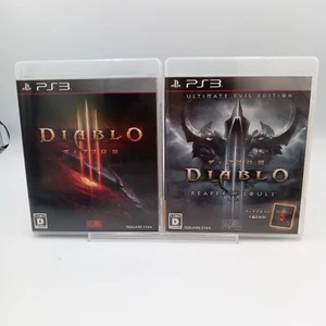 Diablo 3 & 3 Reaper of Souls Set PS3 PlayStation 3 Japanese CIB Complete - Picture 1 of 7
