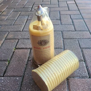 🐝Candle By the Hour - 80 Hour Natural Bees🐝 Wax (20559B)🐝 plus 1 refill 🐝 - Picture 1 of 7