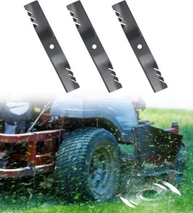 Juego de 3 cuchillas de corte para John Deere 54" cubierta M143520, M145516... - Imagen 1 de 14