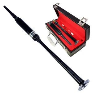 Dudelsack Übung Chanter + Schilf & Hartschalenkoffer - Schwarz, Natur, Silber - Bild 1 von 6