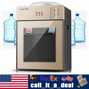 5 Gallon Top Loading Countertop Water Cooler Dispenser Cold Hot Water Dispenser - Picture 1 of 11