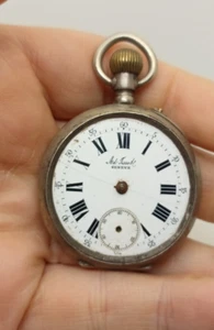 TISSOT GENEVE SILVER 0,800 POCKET WATCH OROLOGIO DA TASCA MONTRE A GOUSSET - Imagen 1 de 8
