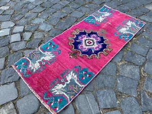 Small Rug Door Mat Bath Mat Wool Rug Oushak Rug Traditional Rug Floor Rug - Picture 1 of 10