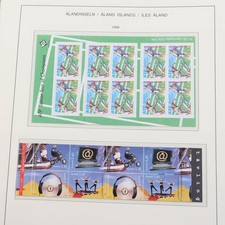 Aland 1984 bis 2000 postfrische Sammlung komplett auf Schaubek Blätter