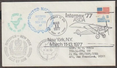 US INTERPEX 1977 ASDA EXHIBITION FIRST DAY COVER - Image 1 of 3