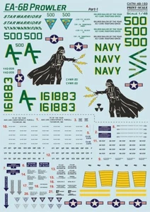 Print Scale 48-193 1/48 Decal for EA-6B Prowler Part 1 - Picture 1 of 2