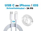Fr Apple iPhone Kabel USB C Ladekabel 1 METER LANG 13 12 11 X Pro Max Mini iPad