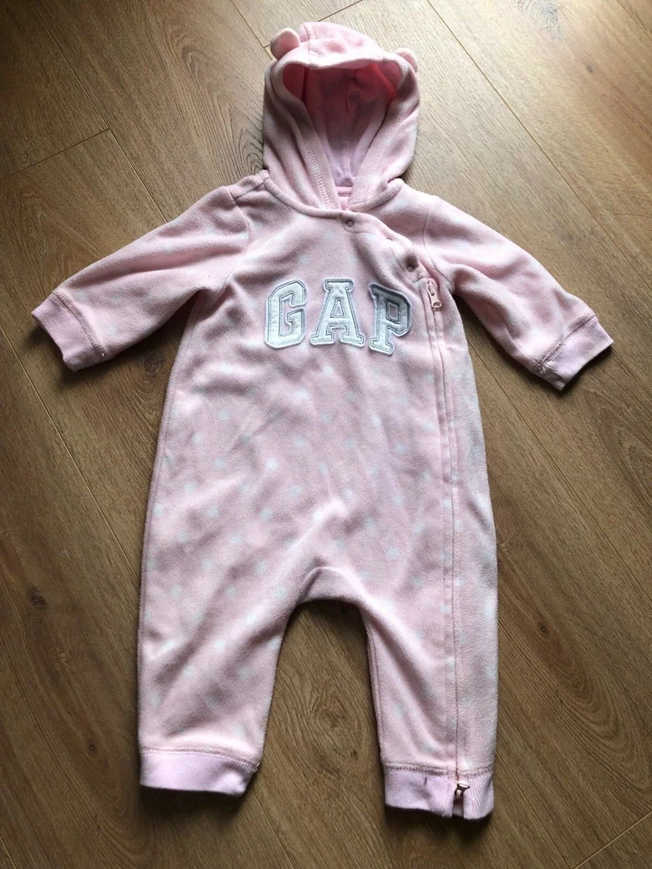 Baby GAP - Mono Body Manga Larga - Talla 6-12 Meses - Rosa - Immagine 1 di 4