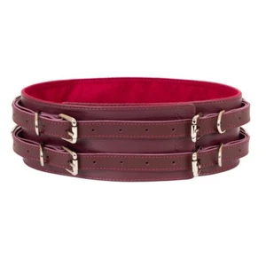 Cintura in pelle. Borgogna - Foto 1 di 25