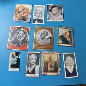 10 x Jean Harlow Tobacco/cigarette/trade Cards 1930’s+/- Massive Film Star - Picture 1 of 12
