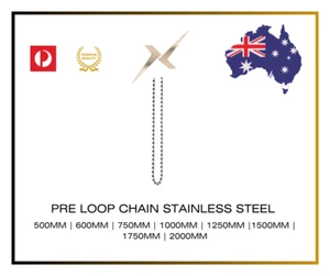 Pre-Loop Stainless Steel Chain for Roller Blinds 500mm-2000mm | Durable AU - Picture 1 of 4