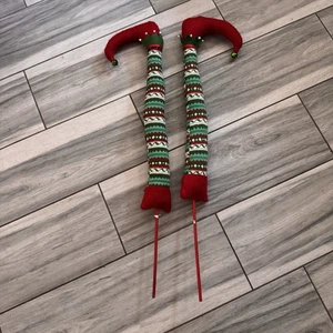 Elf Feet Legs For Christmas Tree Holiday Decoration 30 Inch - Picture 1 of 3