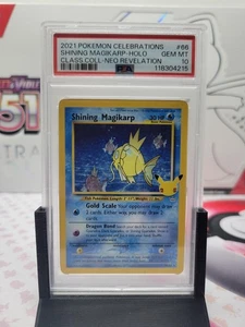 2021 Pokemon Shining Magikarp 66/64 Celebrations: Classic Collection Holo PSA 10 - Picture 1 of 4