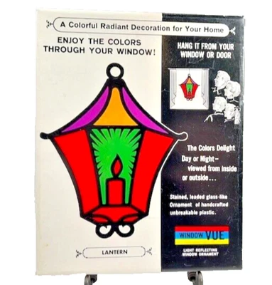 Linterna de Navidad Window Vue Suncatcher 1965 Hong Kong MCM Floralier LEER Foto 1 de 4