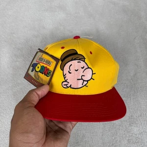 NWT VTG 90s Toons Popeye Blockhead Snapback Cap Mens OS - Picture 1 of 6