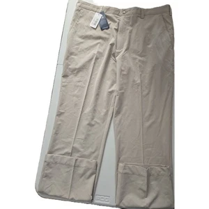 NWT Cutter And Buck Beige Golf Pants 38x32 RN 600229 - Picture 1 of 8