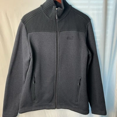 Chaqueta polar Jack Wolfskin Nanuk para hombre 1/4 cremallera suave azul marino oscuro talla US L Foto 1 de 4