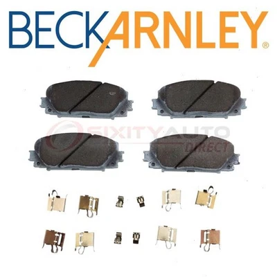 Beck Arnley Front Disc Brake Pad & Hardware Kit for 2012-2017 Toyota Prius C fw Foto 1 de 4