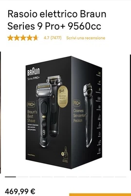 Rasoio elettrico Braun Series 9 Pro+ 9560cc - Image 1 of 4