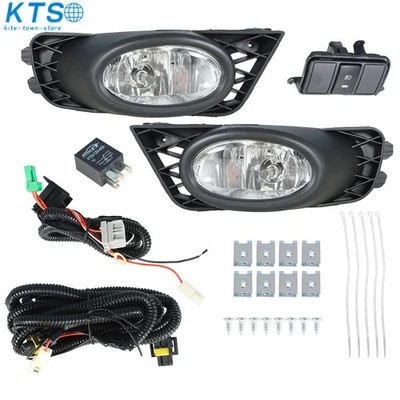 Luzes de neblina de para-choque lâmpadas de direção com interruptor para Honda Civic 2009 2010 2011 Sedan - Imagem 1 de 4