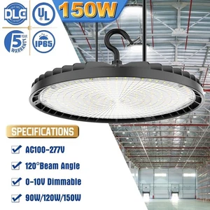 150W UFO Led High Bay Light Adjustable Ceiling Hanging Lamp Warehouse Lighting - Picture 1 of 10