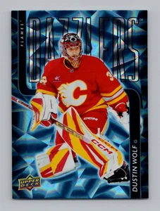 2025-26 Upper Deck Hockey #DZ-38 Justin Wolf Blue Dazzlers Calgary Flames - Picture 1 of 2