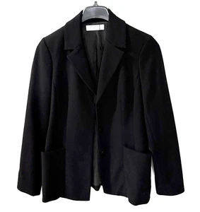 MM Lafleur Chaqueta Cárdigan Mujer 6 Esmoquin The Collins Blazer Mezcla Lana Negro - Imagen 1 de 8