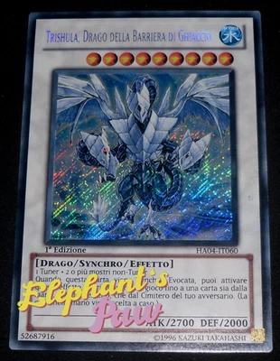 Yugioh - Trishula Drago della Barriera di ghiaccio RARA SEGRETA - HA04-IT060 - Immagine 1 di 3