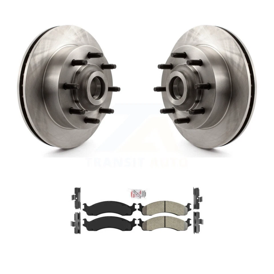 Front Brake Rotors Semi-Metallic Pad Kit For Dodge Ram 2500 3500 Van B3500 B2500 - Image 1 of 4