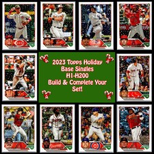2023 Topps Holiday Baseball H1-H200 Pick Any Card Build & Complete Your Set!