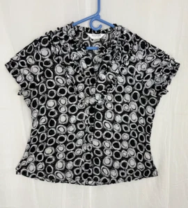 Allison Taylor Bluse Oberteil mit Knopfleiste Kurzarm Damen Größe PXL petite - Bild 1 von 17