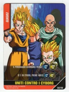 figurina CARD DRAGON BALL Z SCONTRO FINALE numero 56 UNITI CONTRO I CYBORG - Foto 1 di 1