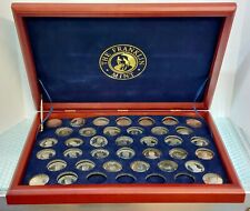 FRANKLIN MINT 70-79 Ster. Silver 36 Presidential Commemorative Medals Completed