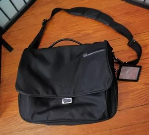 Tumi FXT Ballistic Nylon Slim Expandable Computer Flap Briefcase Black #26192D4 - Picture 1 of 11
