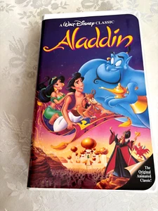 Rare Black Diamond label #1662 Aladdin VHS With Additional Advertising - Picture 1 of 8