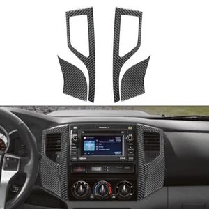 For Toyota Tacoma 2012-2015 4Pcs Center Vent TYP A Trim Cover 2WD Carbon Fiber - Picture 1 of 12