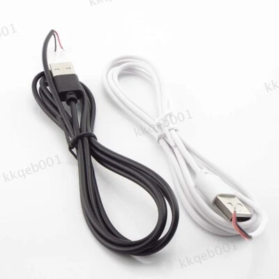 5V DC 2pin 1M USB Connector power supply LED light on/off Switch button Cable - Image 1 of 4