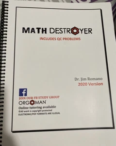 MATH DAT Destroyer 2020 Book (BRAND NEW) - Picture 1 of 1