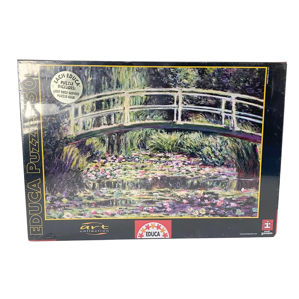 New Claude Monet EDUCA Fine Art Collection Puzzle 1500 WhiteWater Lilies 15535  - Image 1 of 4