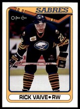 1990-91 O-Pee-Chee Rick Vaive . Buffalo Sabres #148