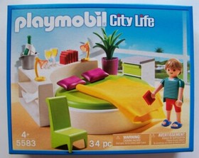  Playmobil  5583 Modern BEDROOM set NEW for mansion dollhouse (not included)  