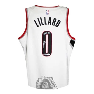 Damian Lillard Autographed Portland Authentic Swingman Jersey 2013 ROY Insc- JSA - Picture 1 of 1