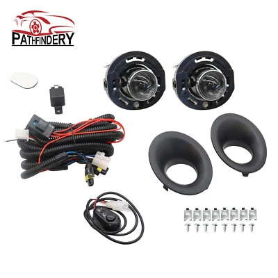 For 2015-2022 Dodge Challenger Fog Light Lamps+Wiring+Switch Kit Clear Lens PAIR - Image 1 of 4