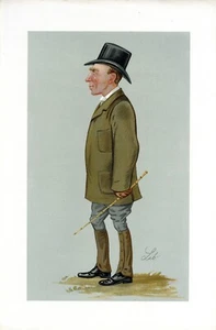 1889 Vanity Fair Spy Print PLACA DE PRUEBA - Caricatura de dibujos animados del Sr. John Porter - Imagen 1 de 1