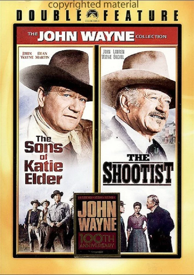 John Wayne Double Feature The Sons of Katie Elder The Shootist DVD Widescreen - Image 1 of 1