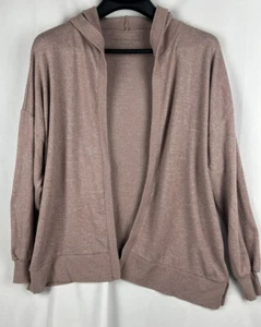 American Eagle Damen Strickjacke mit Kapuze Größe Small hellrosa Pullover Barbie - Bild 1 von 7